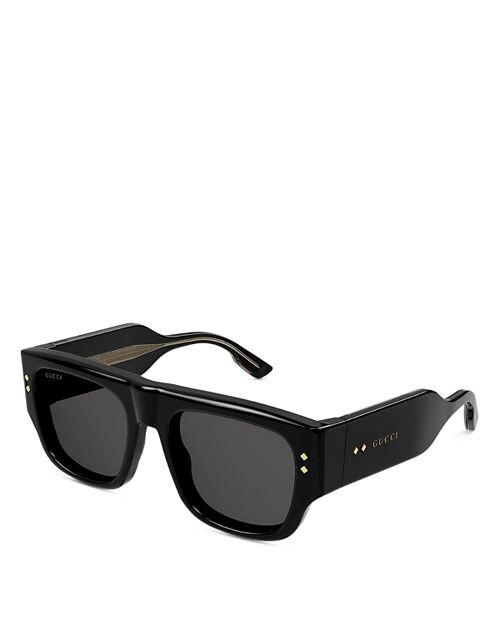 

Солнцезащитные очки Kering Nouvelle Vague в квадратной форме, 54 мм Gucci, цвет Black