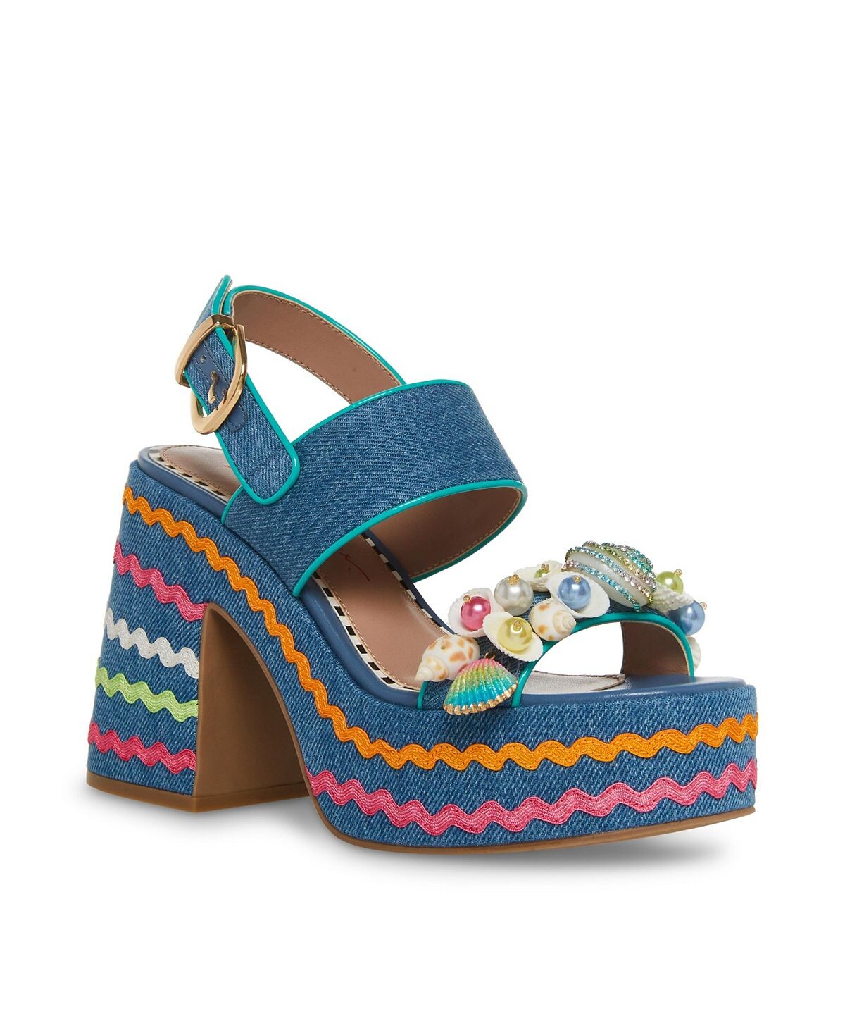 

Женские босоножки на платформе Shellie с отделкой ракушками Betsey Johnson
