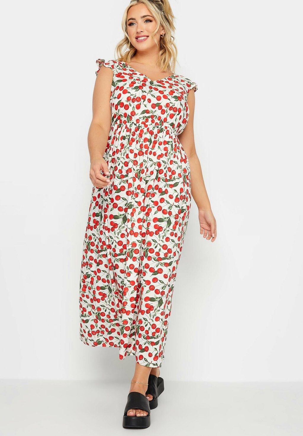 

Длинное платье Yours Clothing, белый
