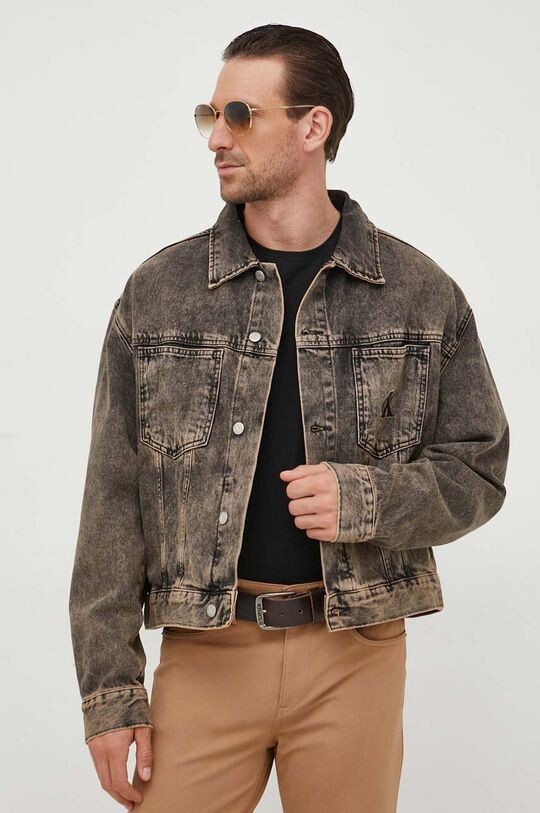 

Джинсовая куртка Calvin Klein Jeans, коричневый