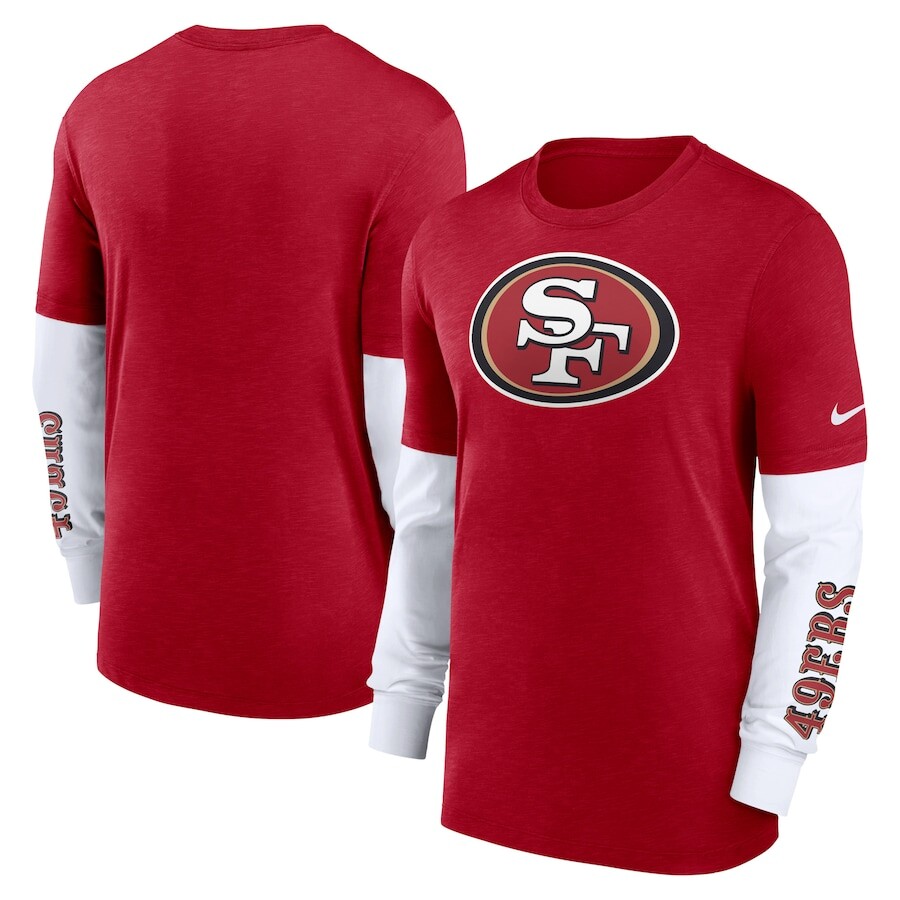 

Футболка с длинным рукавом Nike San Francisco 49Ers, алый