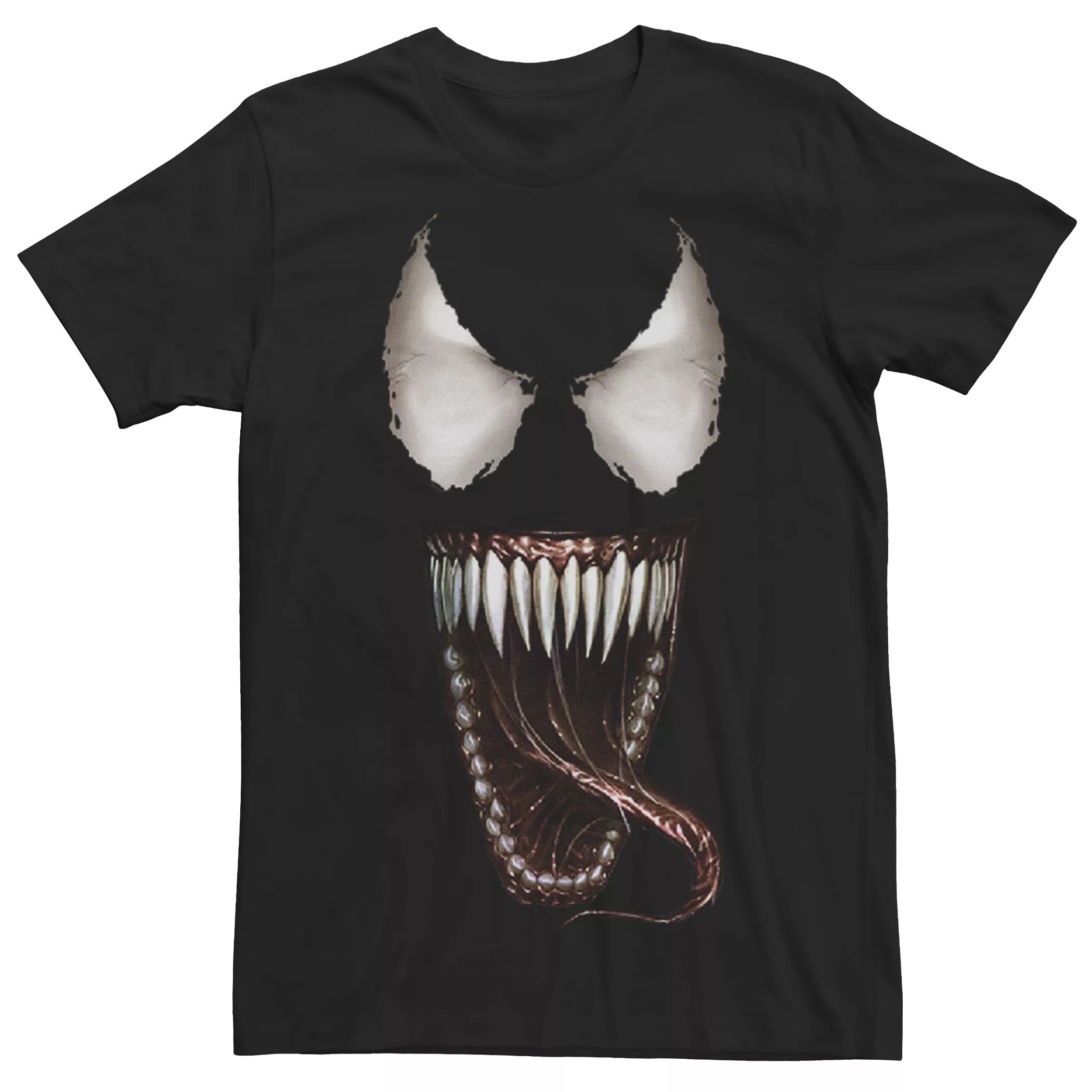 Мужская футболка с открытым ртом и рисунком Marvel Venom Face Licensed Character