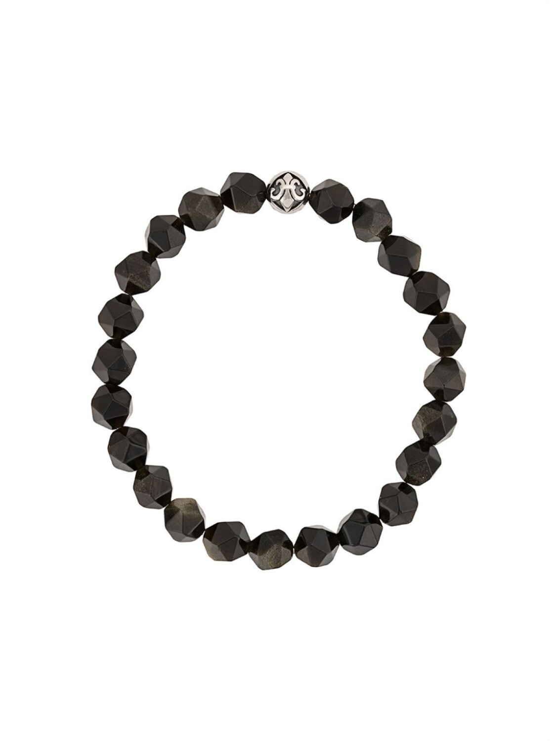 

Браслет из граненых бусин Nialaya Jewelry, черный