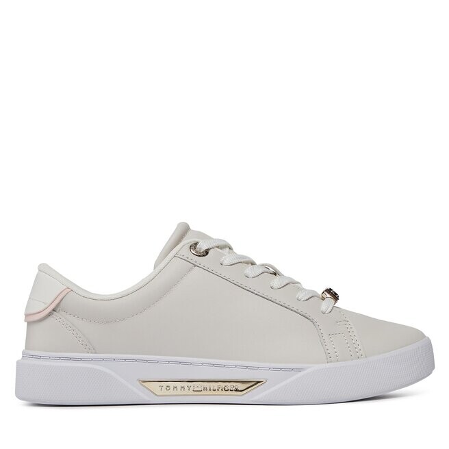 

Кроссовки Tommy Hilfiger Golden Hw Court FW0FW07702 Misty Coast PQT, экрю