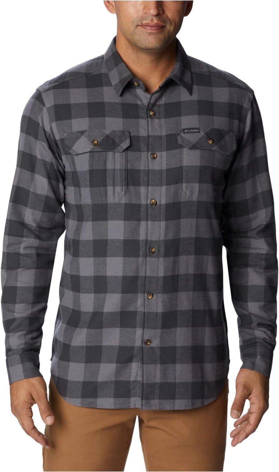 

Рубашка Flare Gun Stretch Flannel Columbia, цвет City Grey Twill Buffalo Check 1