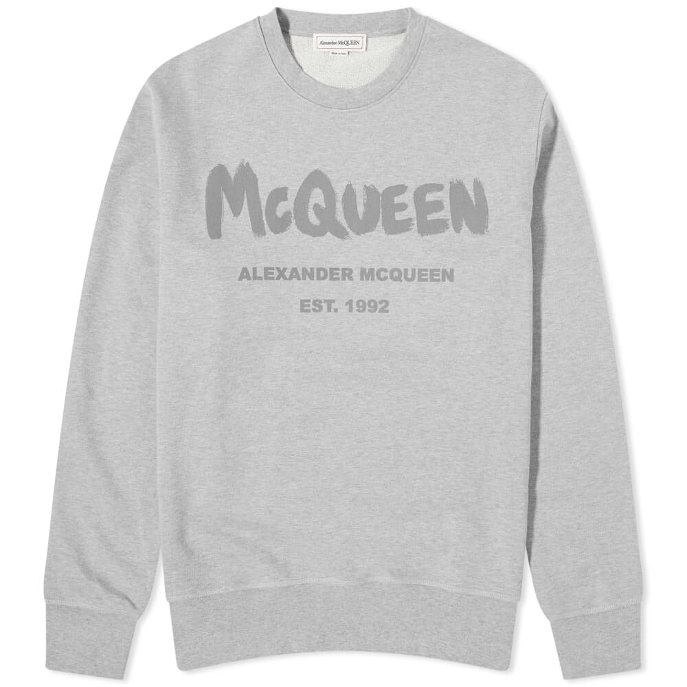 

Свитшот с круглым вырезом и логотипом Alexander McQueen Graffiti