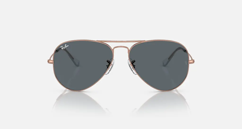 

Солнцезащитные очки Ray-Ban AVIATOR ROSE GOLD, синий