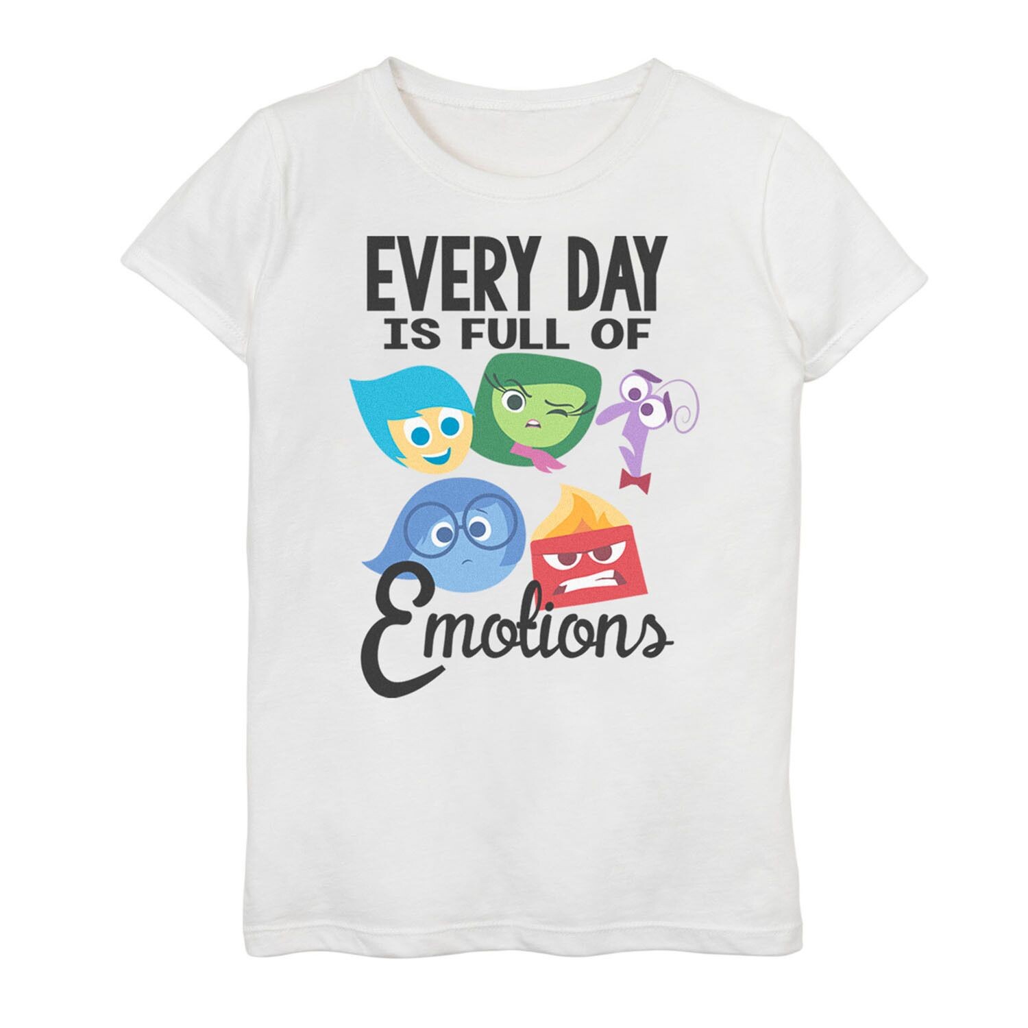 

Футболка Every Day Emotions Disney/Pixar's Inside Out для девочек 7–16 лет Licensed Character