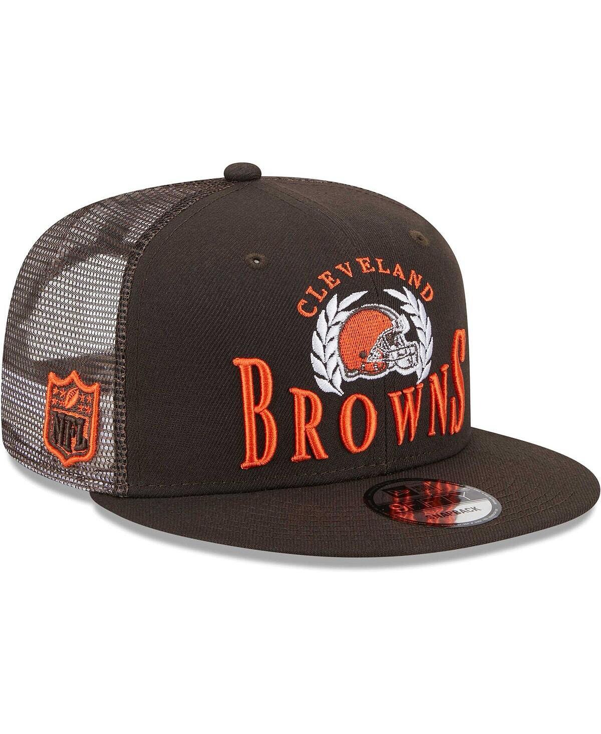 

Мужская коричневая кепка Snapback Cleveland Browns Collegiate Trucker 9FIFTY New Era