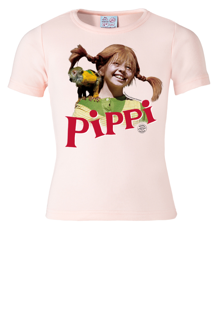 Футболка Logoshirt Pippi Langstrumpf & Herr Nilsson, розовый