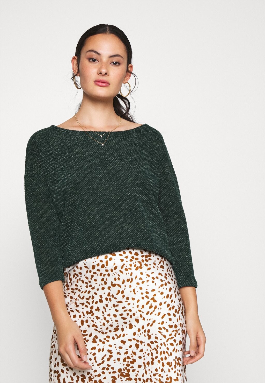 

Свитшот ONLY 3/4 TOP JRS NOOS, цвет pine grove