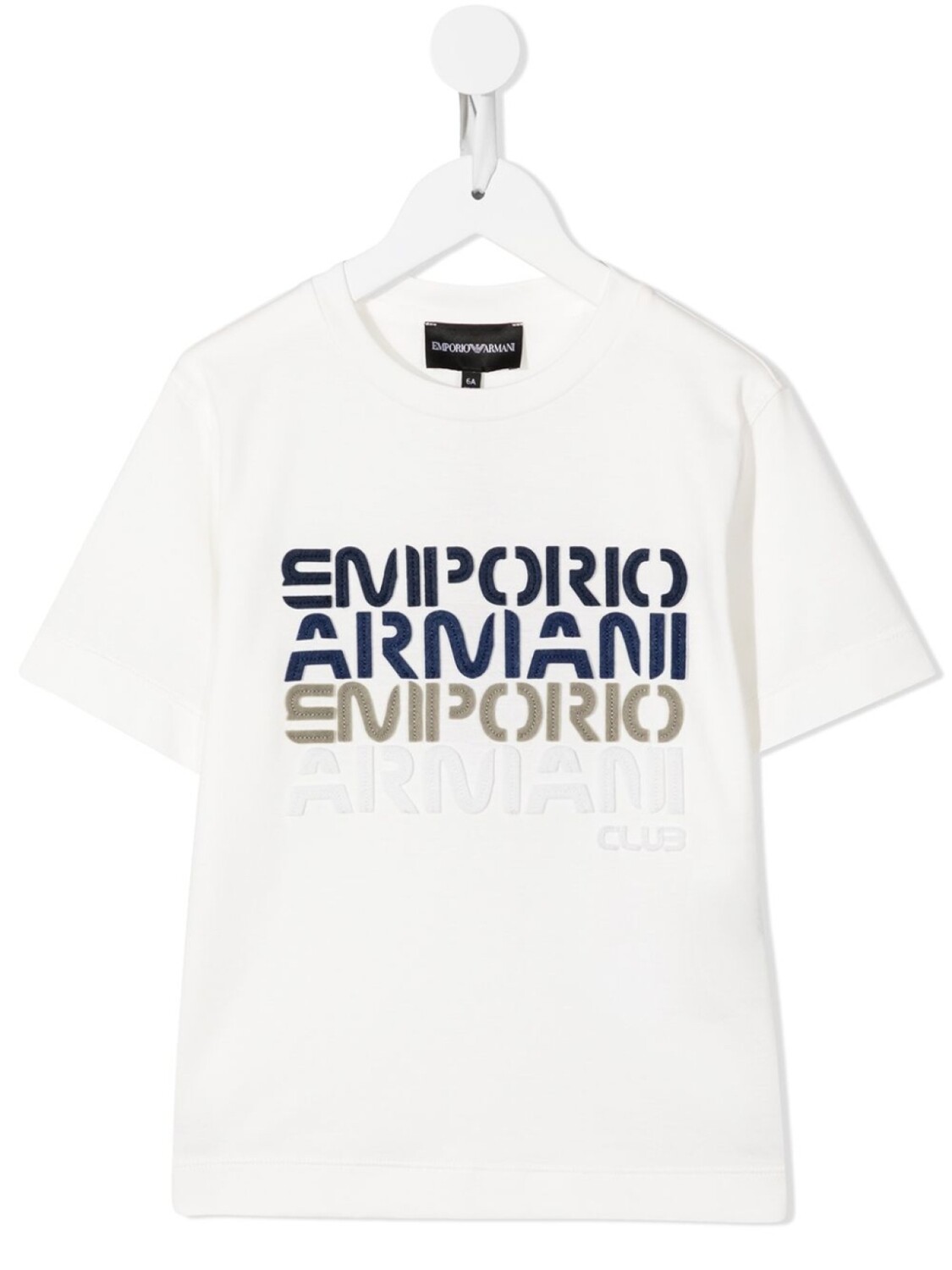 

Футболка с логотипом Emporio Armani Kids, белый