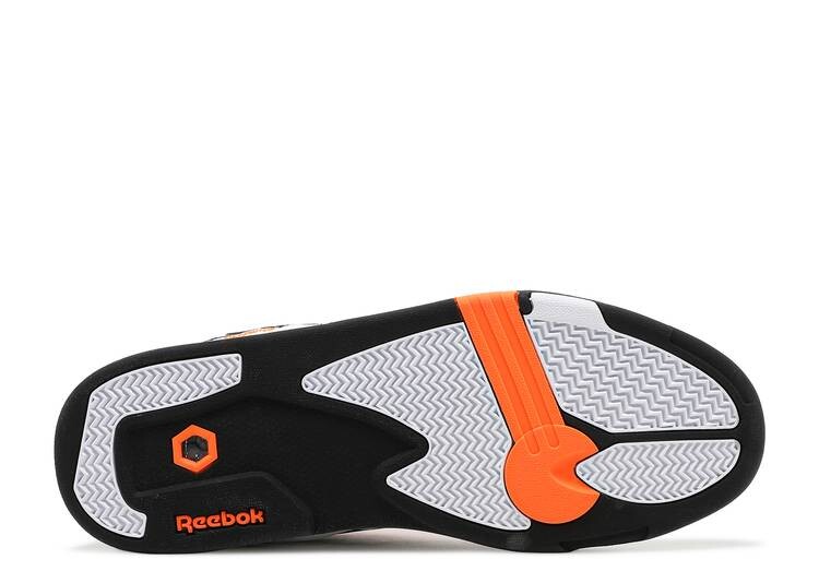 Reebok pump cheap noir orange