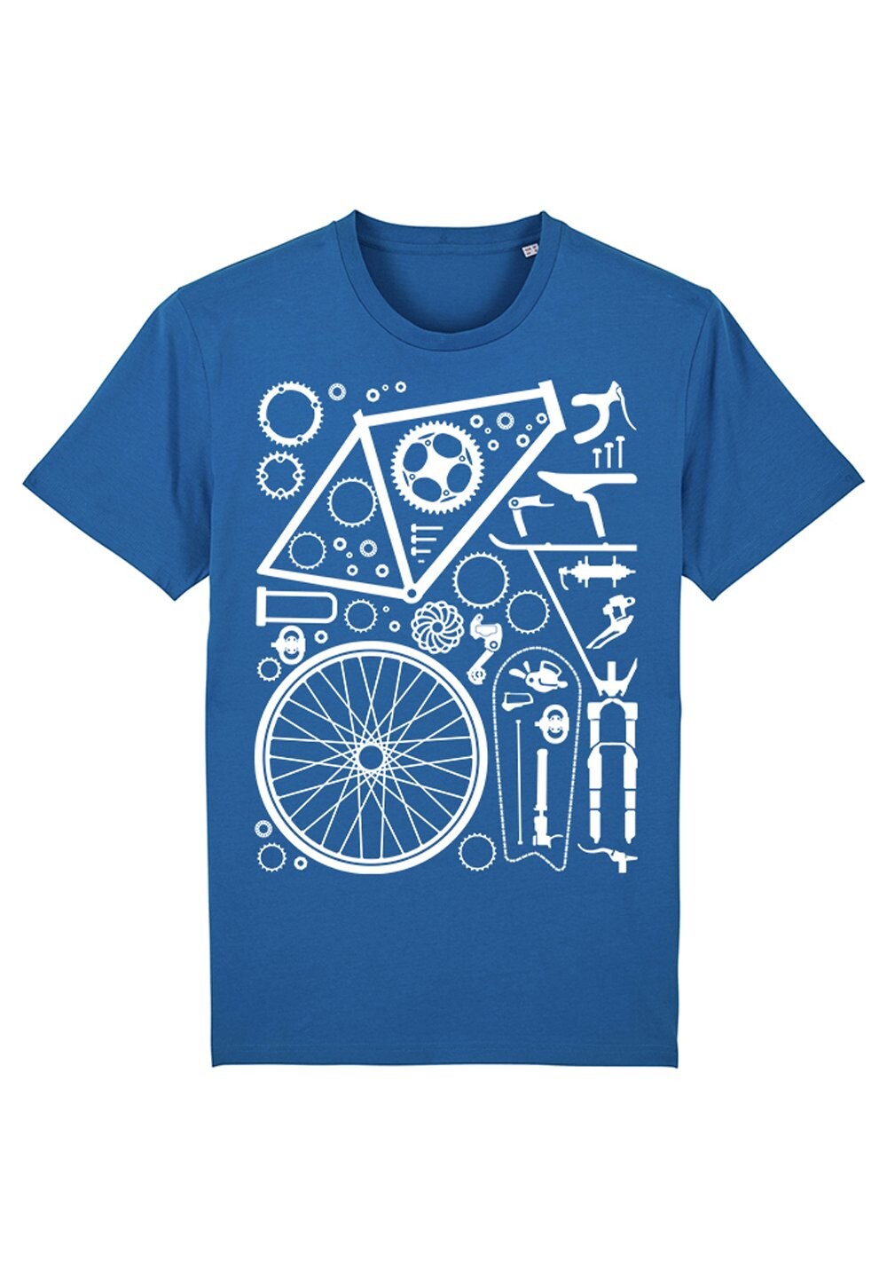 

Футболка с принтом FAHRRADTEILE Watapparel, цвет royal blue