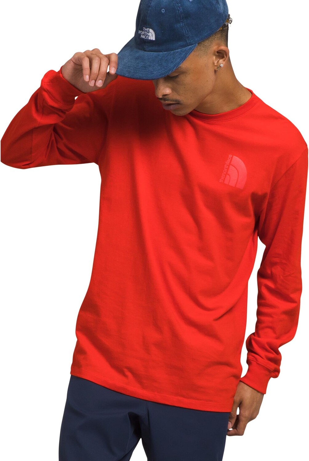 

Футболка The North Face Long Sleeve Jumbo Half Dome Tee, цвет Fiery Red/Tonal