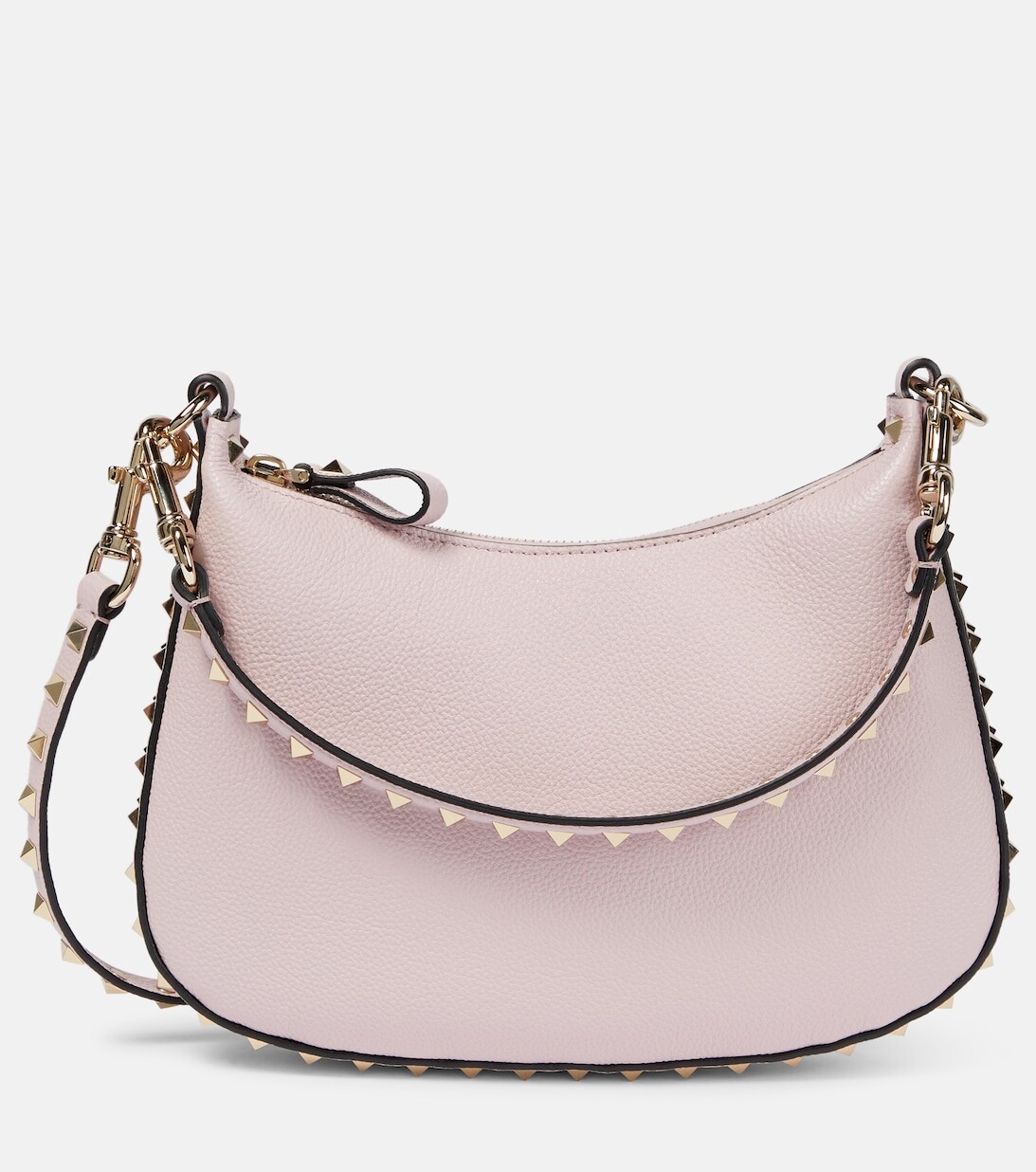 

Маленькая кожаная сумка через плечо Rockstud Valentino Garavani, фиолетовый