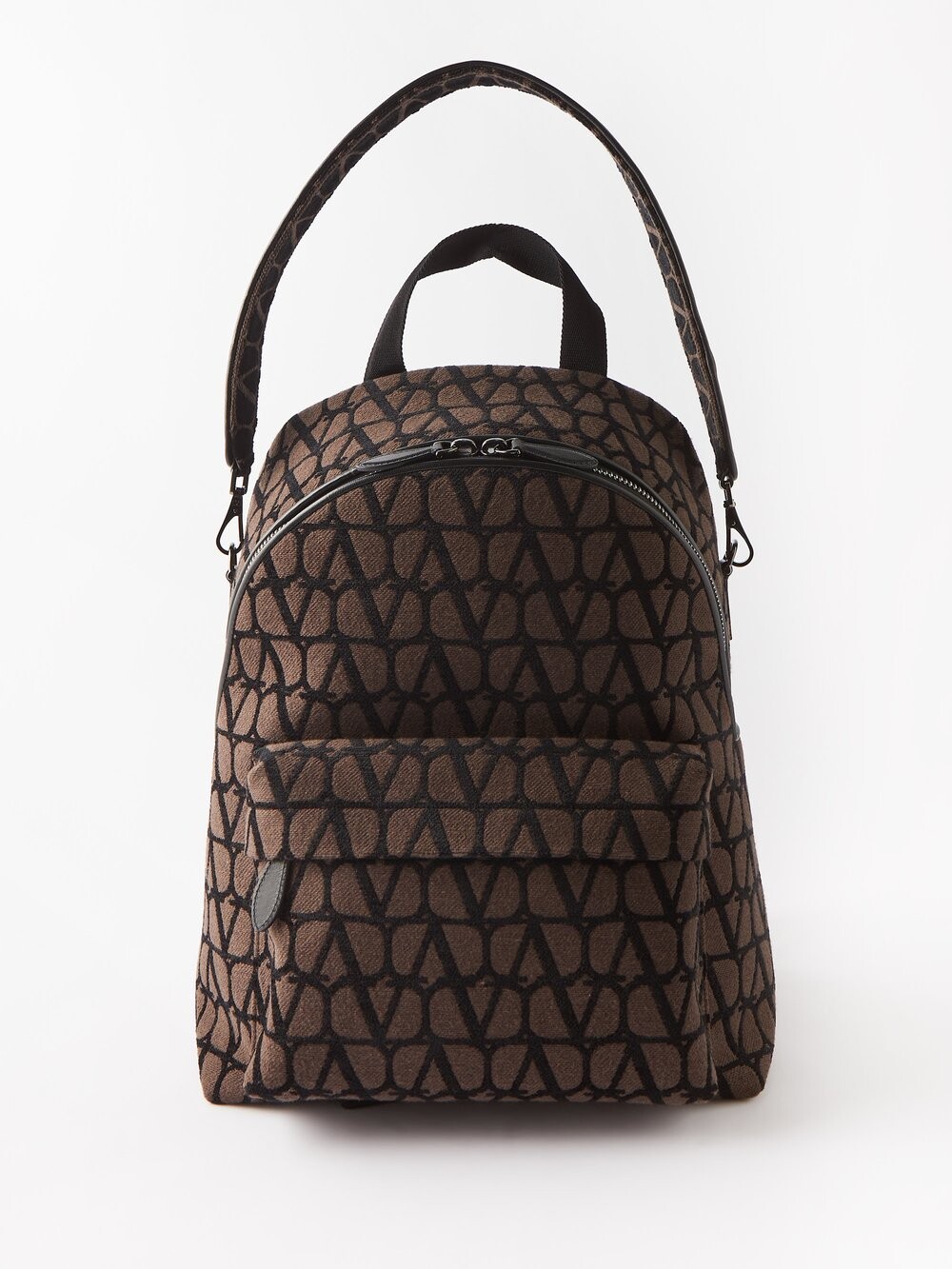 

Рюкзак toile iconographe из жаккардового твила Valentino Garavani, коричневый