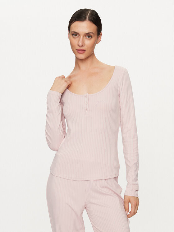 

Узкая блузка Guess, розовый