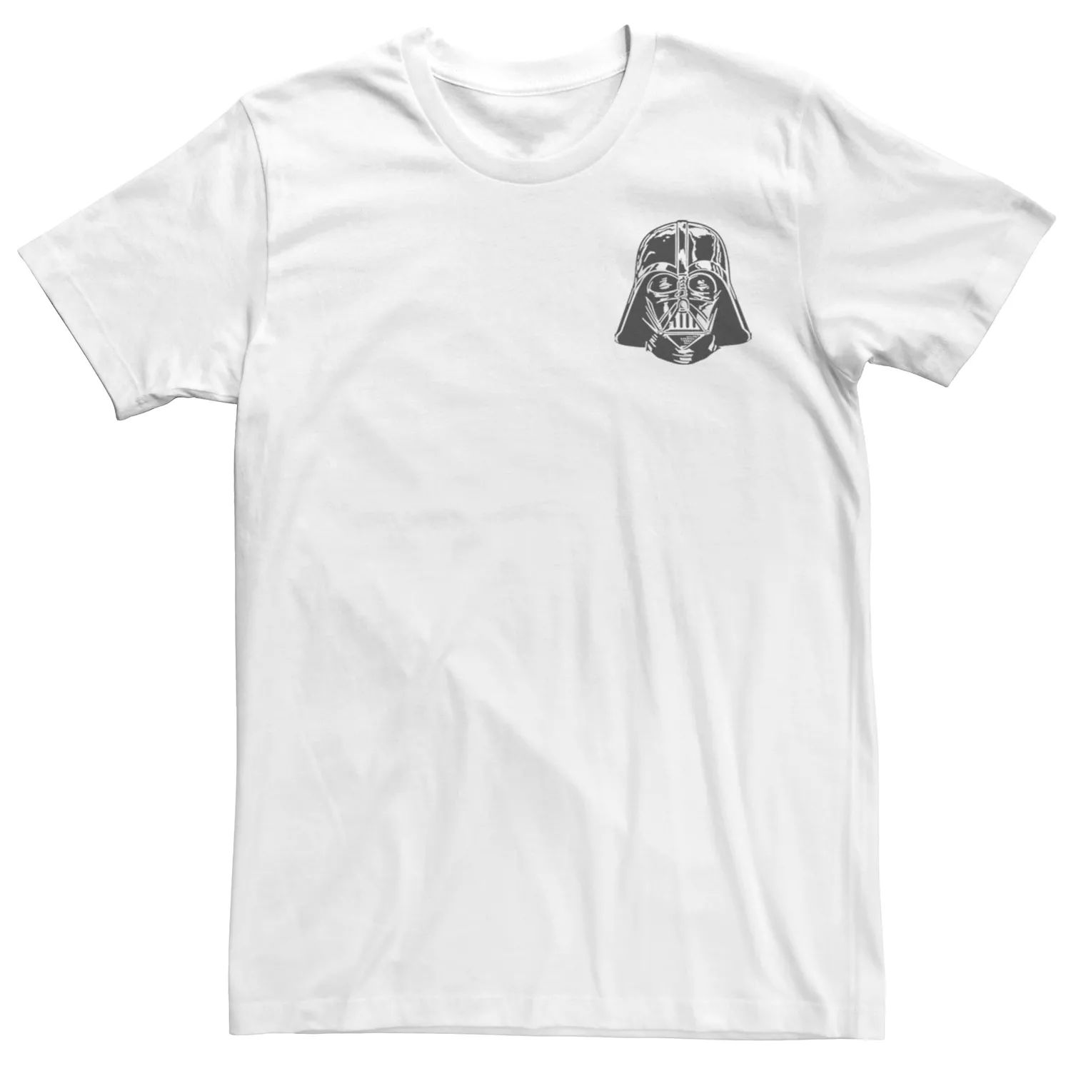 Мужская футболка с карманом и шлемом Дарта Вейдера «Звездные войны» Licensed Character, белый мужская футболка со звездами и шлемом дарта вейдера звездные войны licensed character