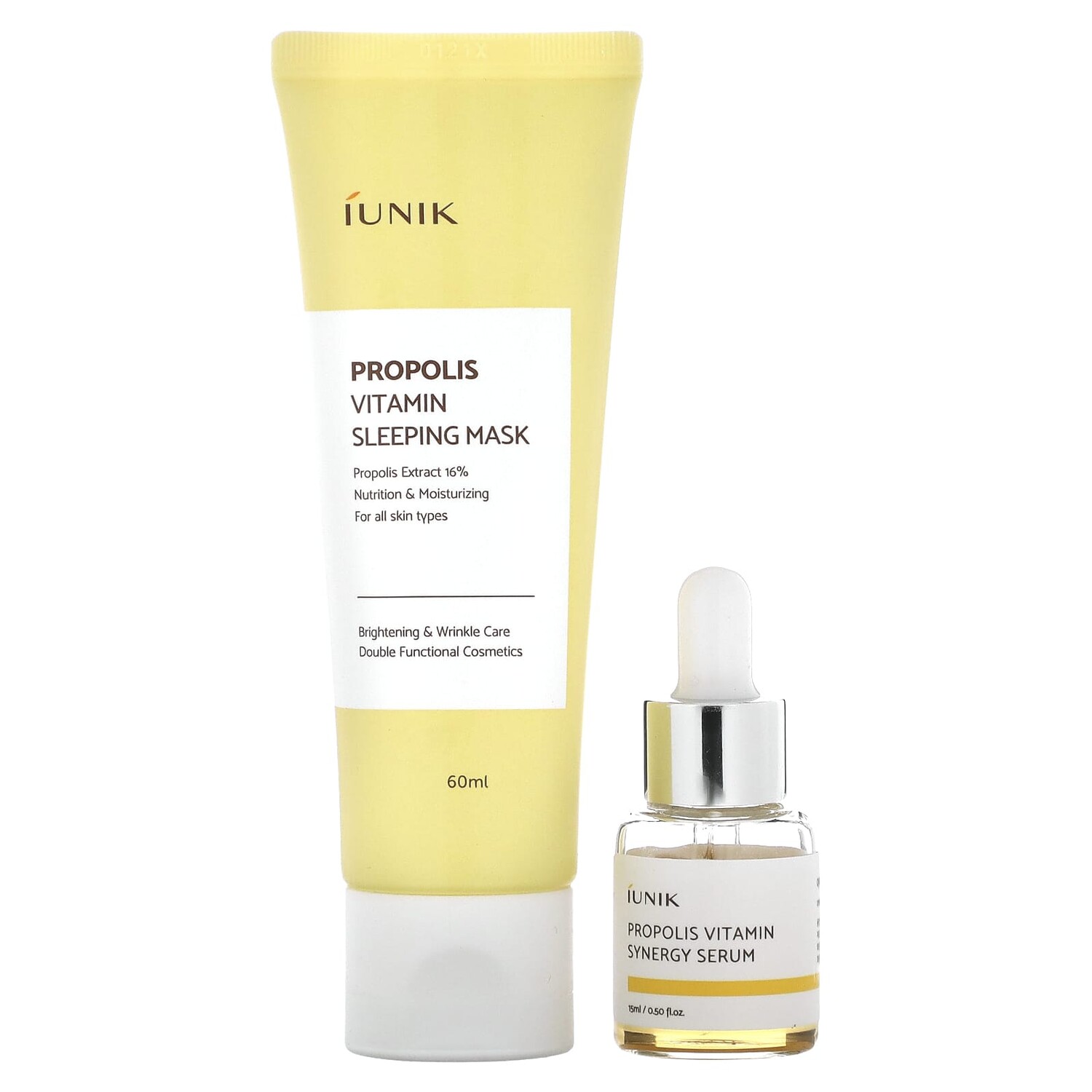 

Propolis Edition Skin Care Set, Cream & Mini Serum, 2 Piece Set, iUNIK