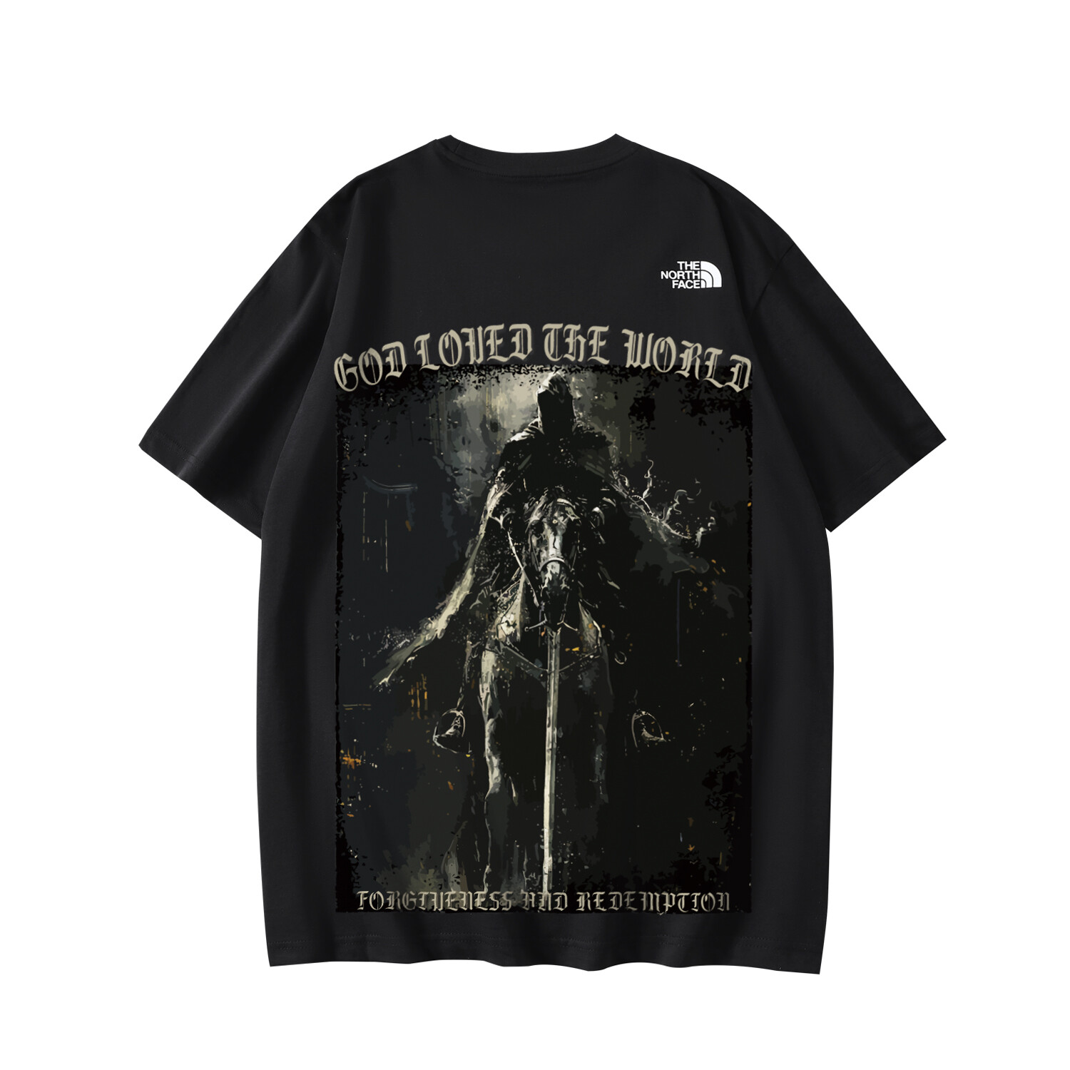 

Футболка унисекс черная The North Face, черный