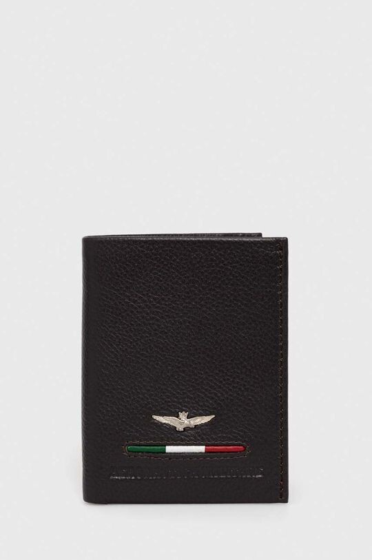 

Кожаный кошелек Aeronautica Militare, коричневый