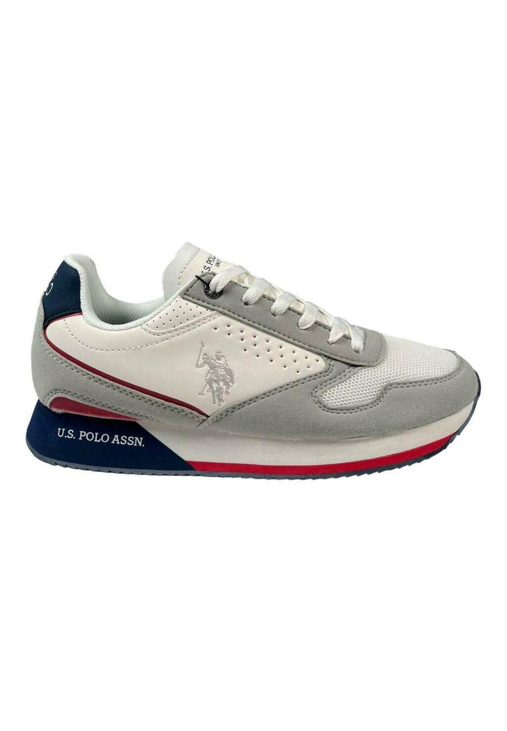 

Низкие кроссовки U.S. Polo Assn., бело-серый