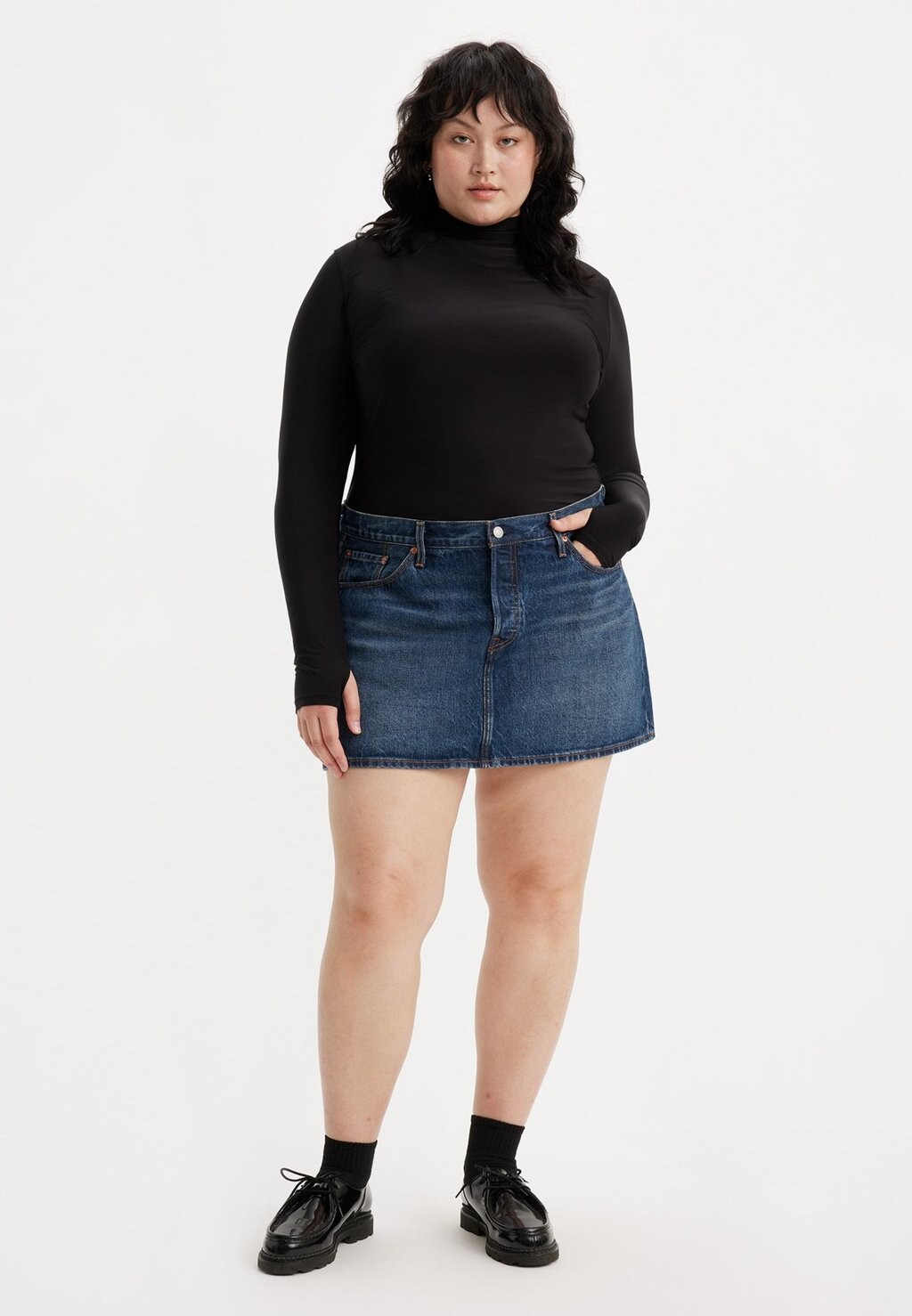

Мини-юбка NEW ICON Levi's, темно-синий