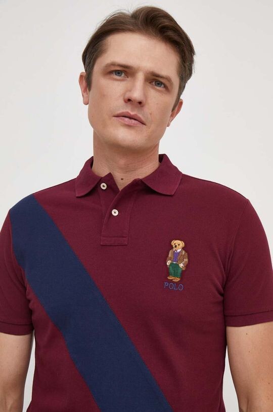 

Хлопковое поло Polo Ralph Lauren, бордовый, Красный