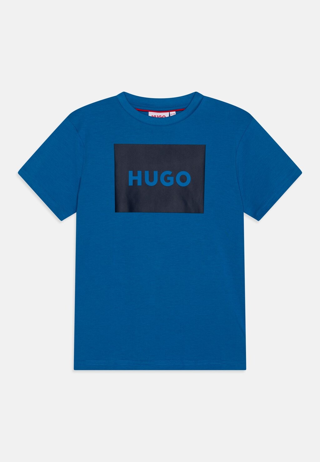 

Футболка с принтом SHORT SLEEVES TEE HUGO Kids, цвет electric blue