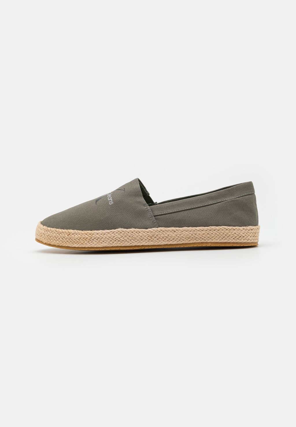 Эспадрильи SLIP ON Calvin Klein Jeans, цвет dusty olive эспадрильи slip on calvin klein jeans цвет triple black