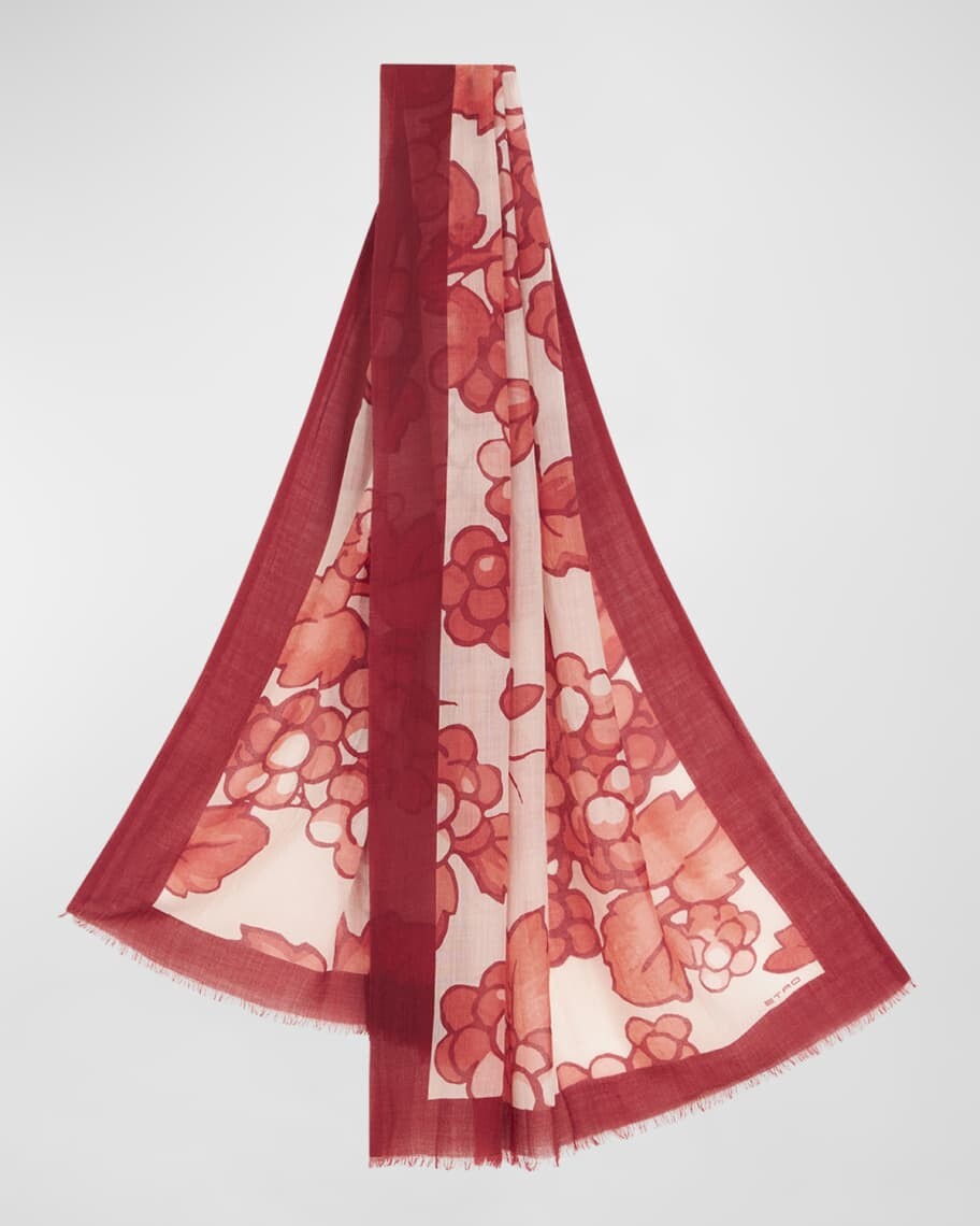 

Кашемировый шарф Shaal-Nur Berry Branch Etro