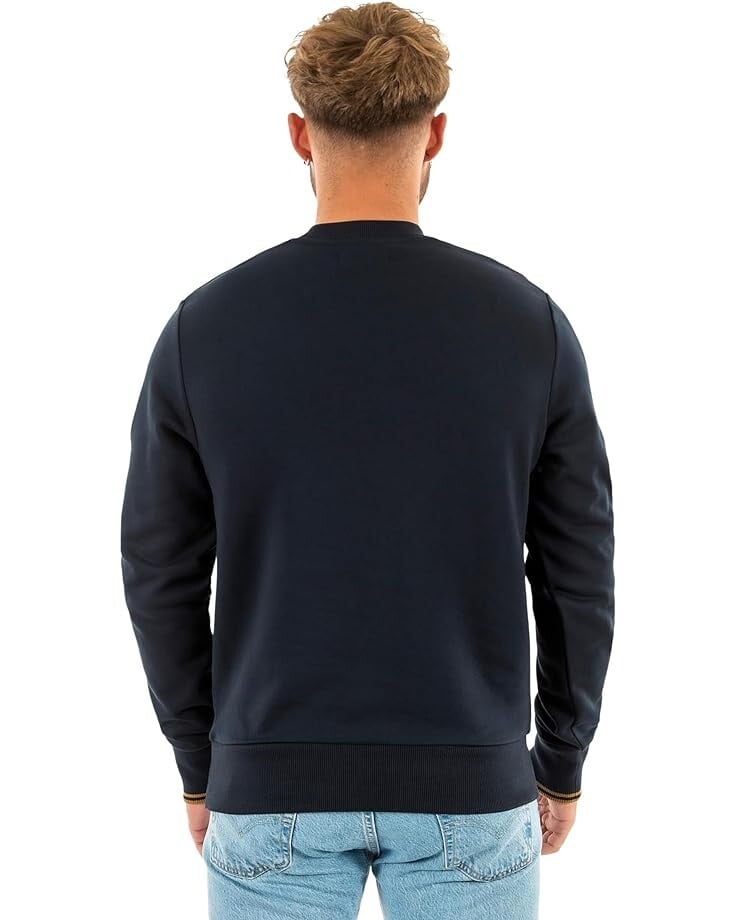 

Толстовка Fred Perry Crew Neck Sweatshirt, цвет Navy/Dark Caramel