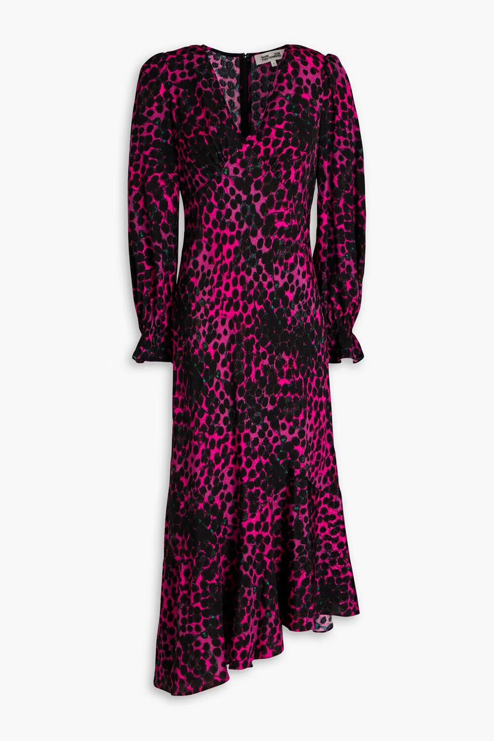 

Жаккардовое платье миди Manal с принтом Diane Von Furstenberg, фуксия