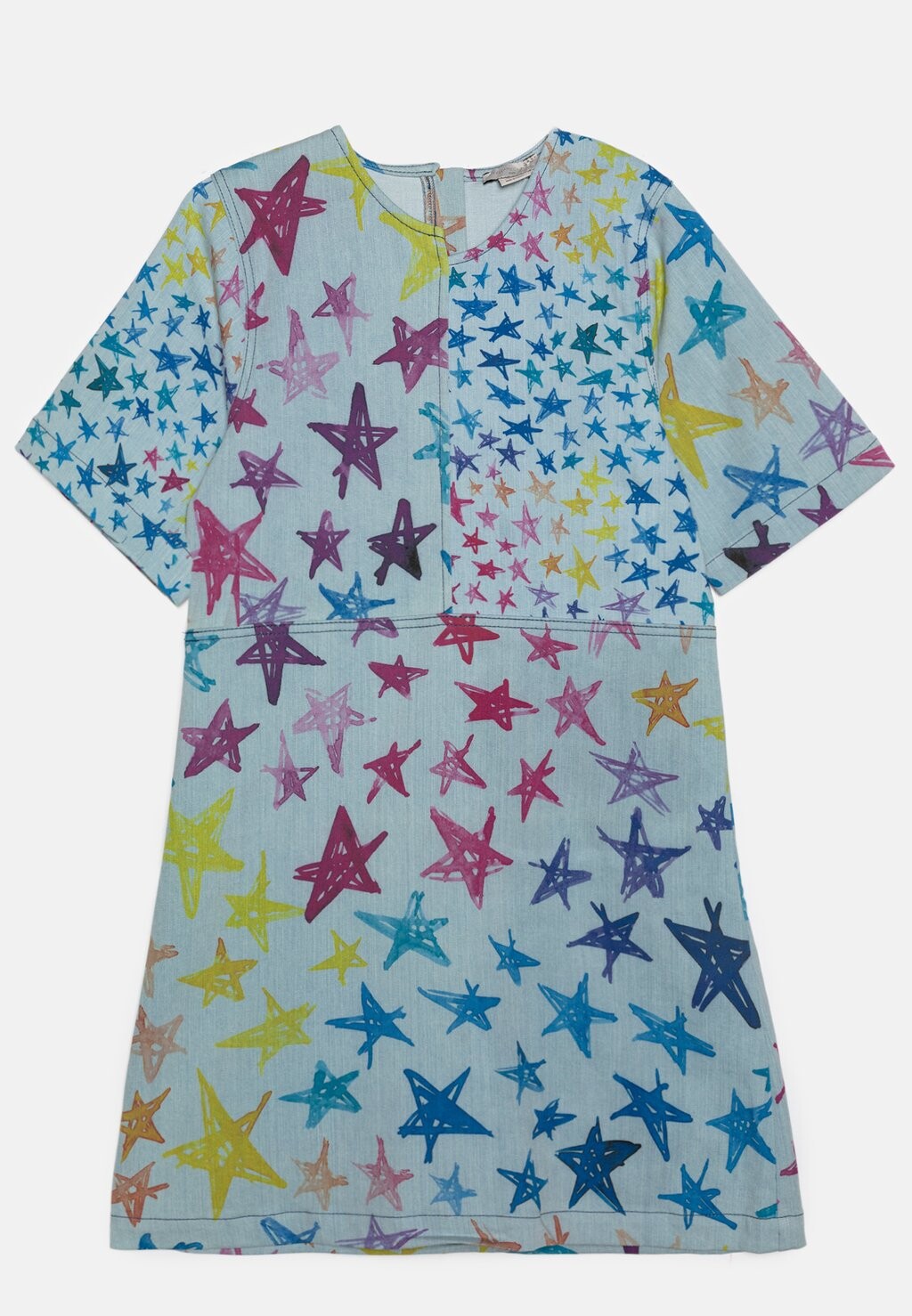 

Джинсовое платье Dress Large Multi Scribble Stars Girl Stella McCartney Kids, мультиколор