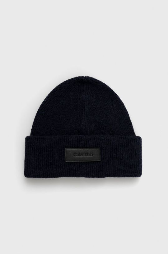 цена Шерстяная шапка Calvin Klein, темно-синий