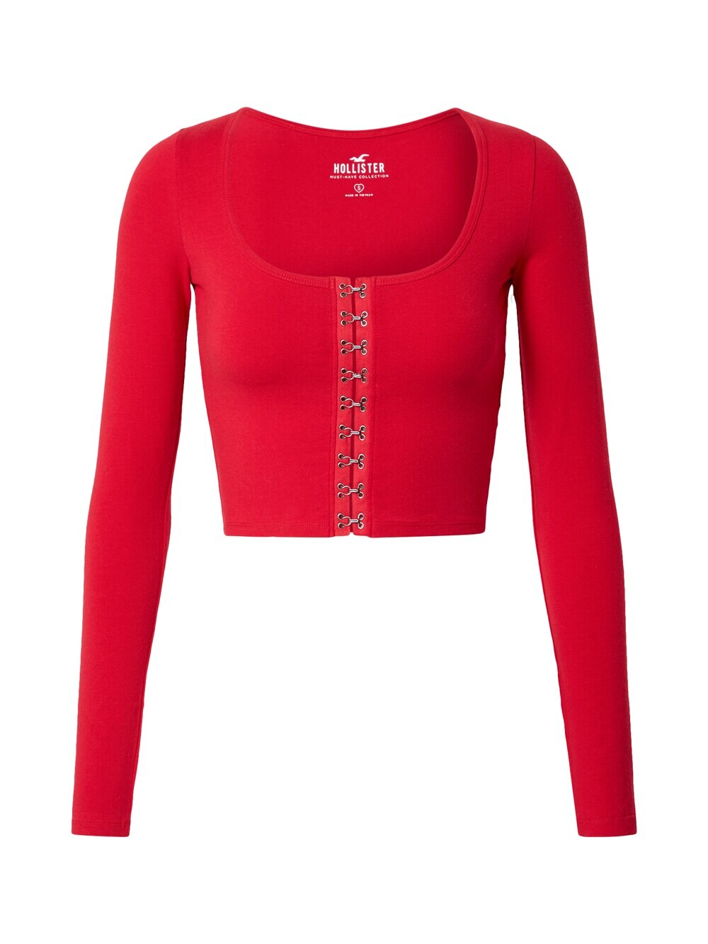

Вязаный кардиган Hollister, красный
