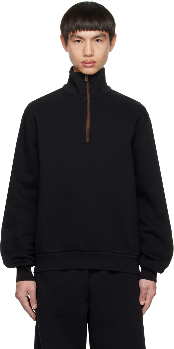

Черный свитшот на молнии до половины Acne Studios