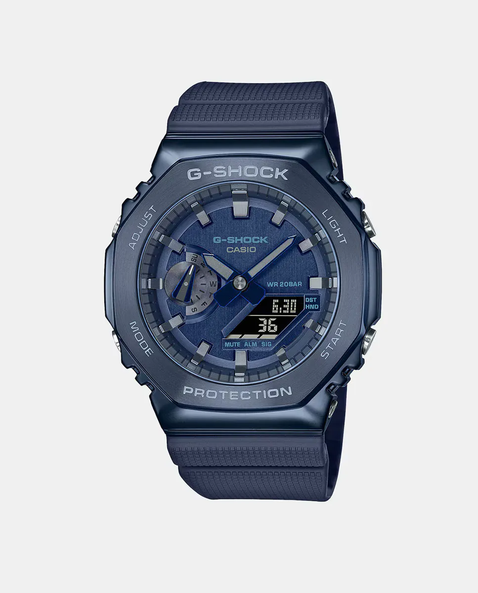 

G-Shock Metal GM-2100N-2AER Мужские часы из синей смолы Casio, синий