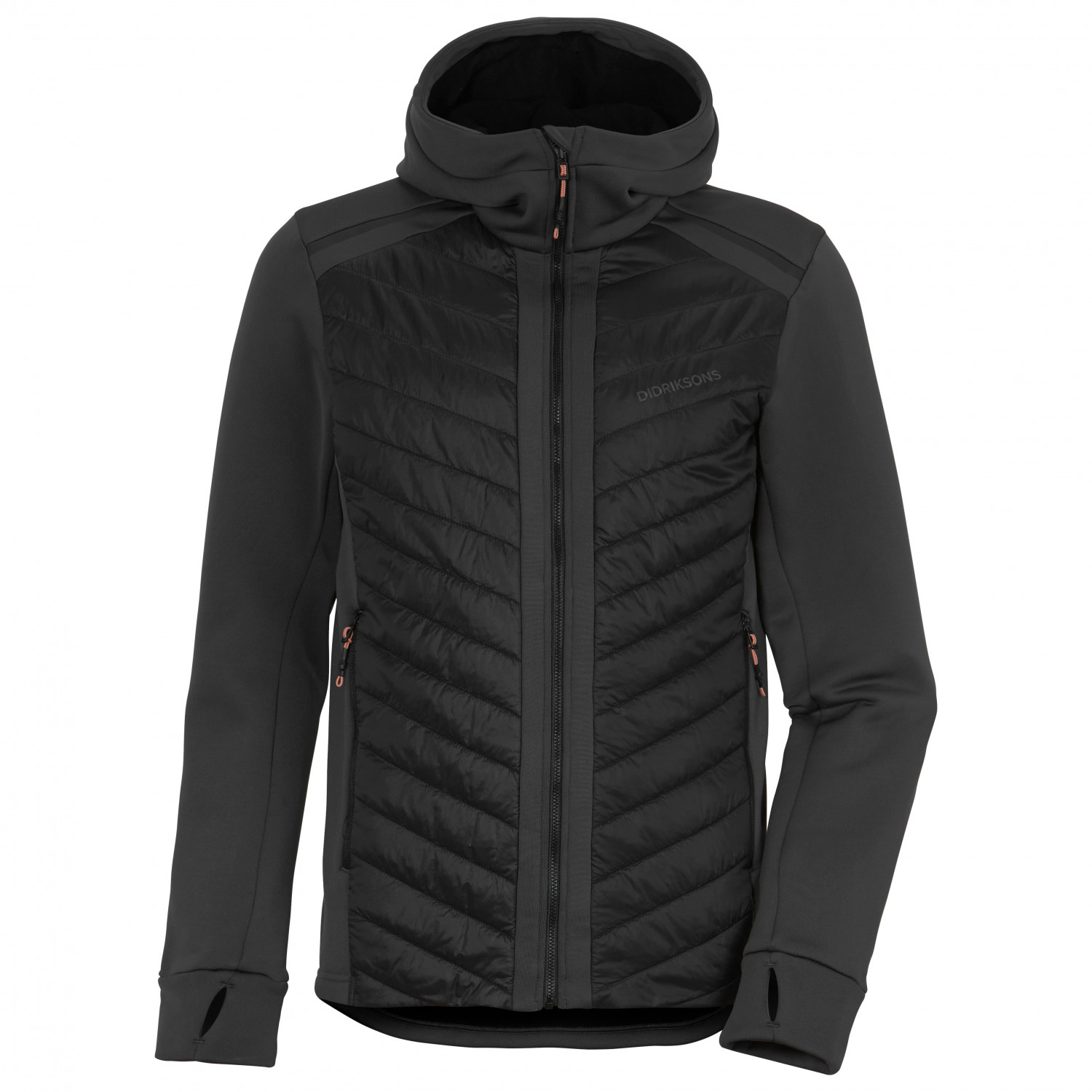Куртка из синтетического волокна Didriksons Zuko USX Full Zip, цвет Coal Black