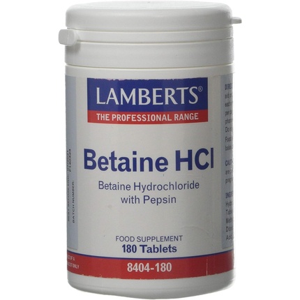 Бетаин Hcl 324 мг Пепсин 5 мг 180 таблеток 169,9 г, Lamberts доктор меркола бетаин hcl и пепсин 650 мг 90 капсул dr mercola