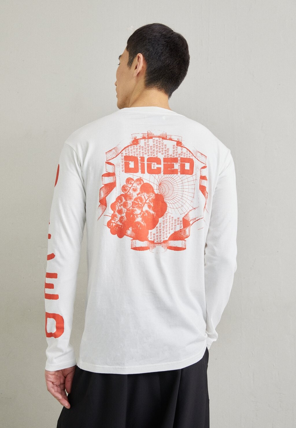 

Футболка с длинным рукавом Diced Long Tee Henrik Vibskov, цвет ecru