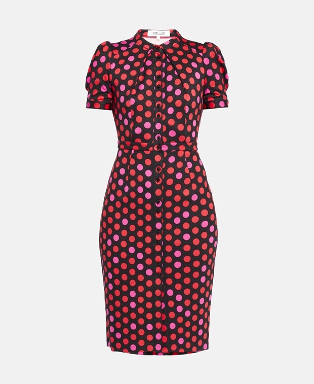 

Платье-рубашка на талии Diane von Furstenberg, бордо