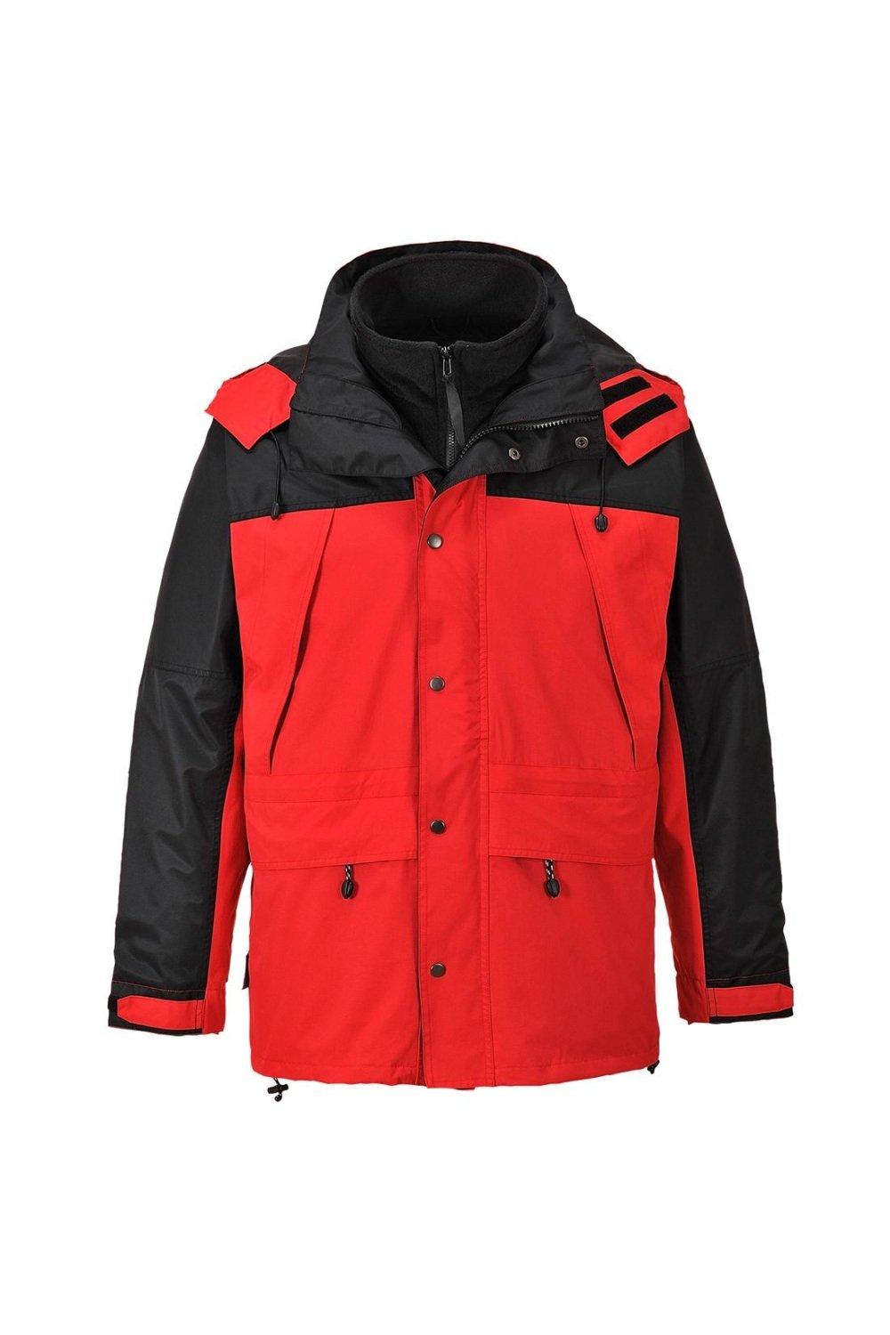 Дышащая куртка Orkney 3 в 1 Portwest, красный пуфик куб макси ткань нейлон цвет коричневый