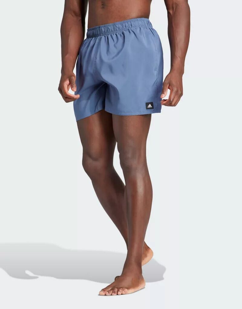 

Синие короткие плавки-шорты adidas Solid CLX adidas performance