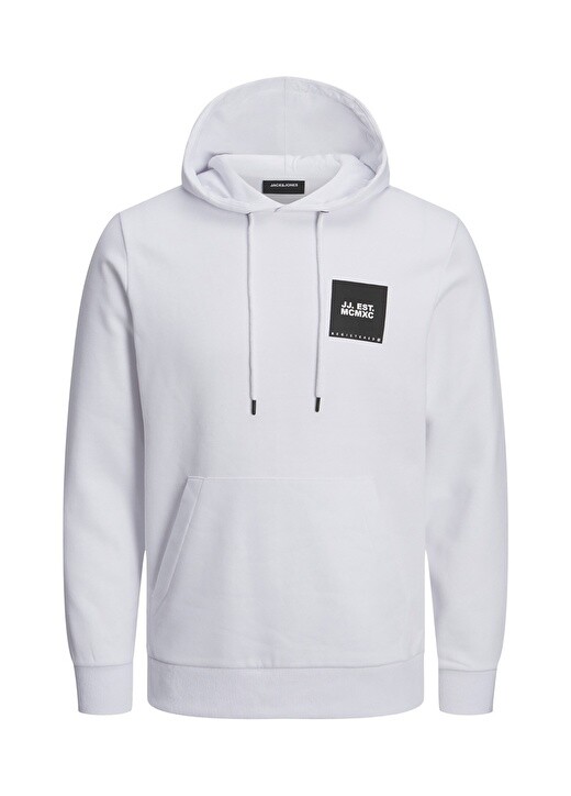 

Белая мужская толстовка с воротником с капюшоном Jack & Jones, Белый