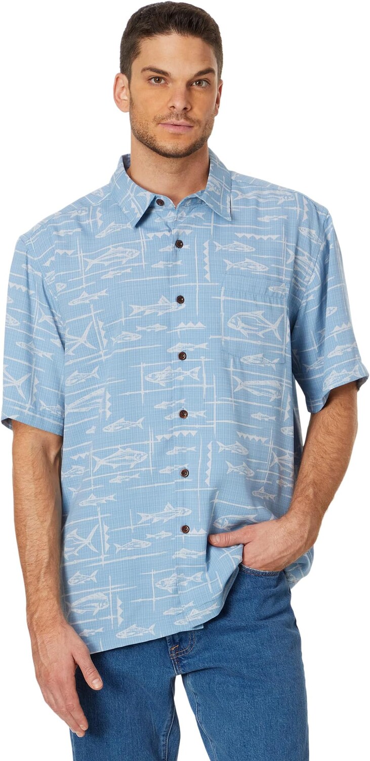

Рубашка Bento Short Sleeve Woven Quiksilver, цвет Bento Dusk Blue