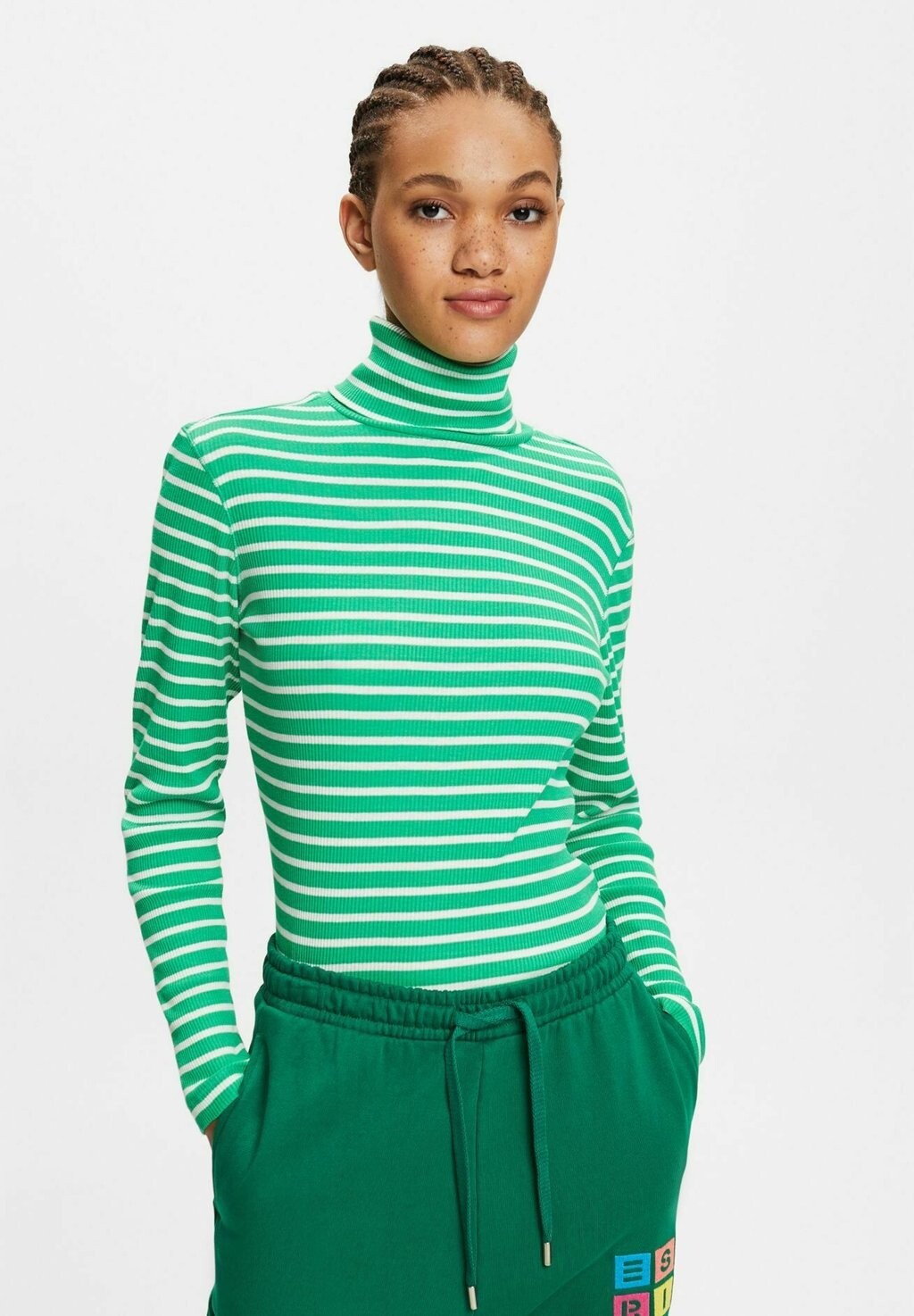 

Свитшот Esprit GESTREIFTES, зеленый