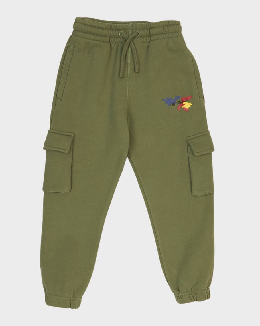 

Спортивные штаны с камуфляжным логотипом для мальчиков, размеры 4–12 Off-White