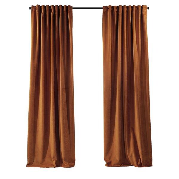 

Бархатная штора Puude Home Design 140400, 25x1x140 см, оранжевый